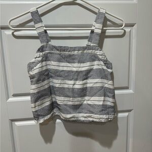 Nordstrom Black and White Striped Top